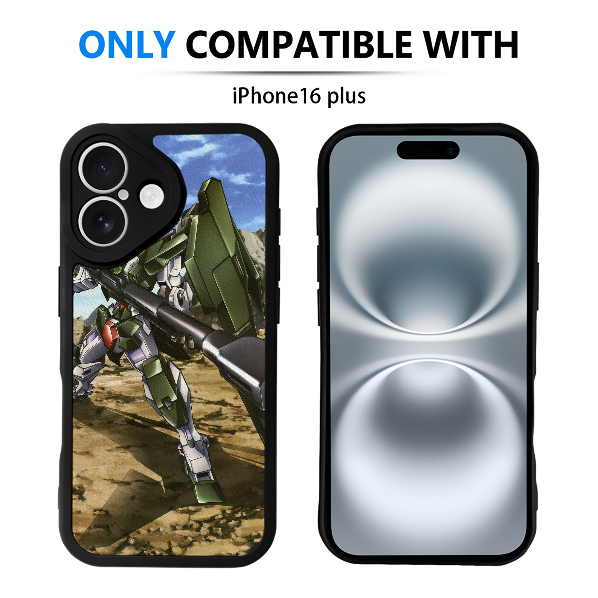 （画像用） 機動戦士ガンダム Mobile Suit Gundam 【iPhone 16シリーズ対応】シリコンスマホケース（レザー調） 材質：シリコン